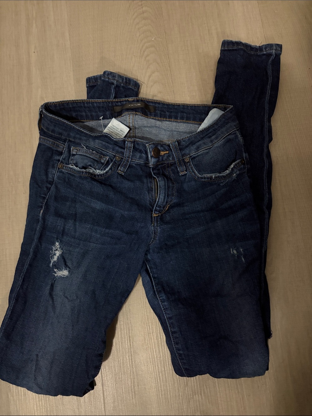 Joe's Jeans Dark Blue Skinny with Subtle Distress